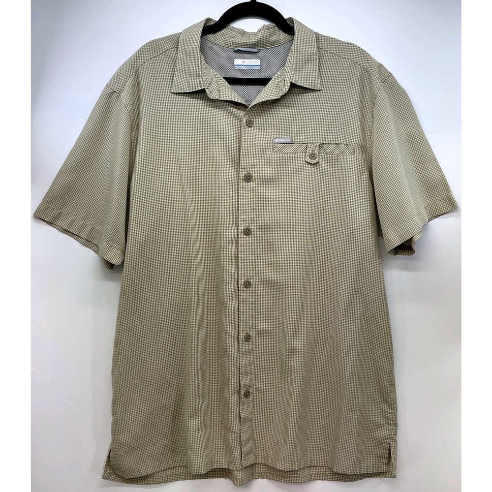 Columbia Men Utilizer Short Sleeve Camp Shirt Outdoor Fishing Sz L Gorpcore Top